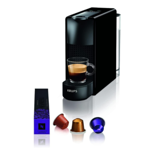 Nespresso Krups Machine à Café Essenza Mini Noir Cafetière à Capsules